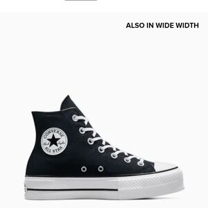 Converse Black and White High-Top Sneakers Classic Design